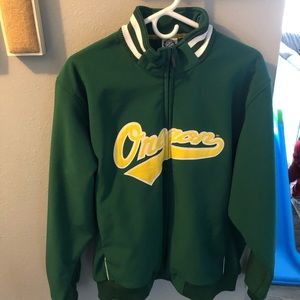 University of Oregon bomber style jacket. Excellent condition like new!